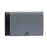 Amazon Basics - Carpeta acordeón, tamaño A4 (2 unidades), color negro/gris