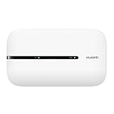 HUAWEI 4G Mobile WiFi - Mobile WiFi 4G LTE (CAT4) Piunto de acceso, Velocidad de descarga de hasta 150Mbps, Batería recargable de 1500mAh, No se requiere configuración, Wi-Fi portátil, Color Blanco
