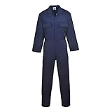 Portwest S999 Mono De Trabajo De Polialgodón Euro Workwear Para Hombre Azul Marino, M