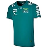 Aston Martin F1 Team Producto oficial de Formula 1, gama del piloto Fernando Alonso, camiseta oficial del equipo, verde, verde, XXL