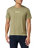 Levi's SS Relaxed FIT tee Camiseta, Póster Center Deep Aloe, L para Hombre