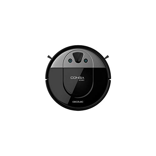 Cecotec Robot Aspirador y Fregasuelos Conga 2090 Vision. 4 en 1 con Cámara, App móvil interactiva, Asistente Virtual Alexa y Google Home, Gestión de Habitaciones