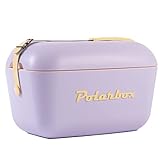 Polarbox - Mini Nevera Portatil 12L, Playa, Pequeña, Vintage, Asa Ajustable, Polarbox, Corcho, Picnic, Camping