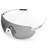 Briko Starlight 3 Lenses Gafas Sol Ciclismo, Unisex Adulto, Off White, One