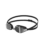 Speedo Gafas de natación unisex Fastskin Speedsocket 2, color negro y plateado