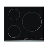 Brandt BPI6315B – Placa de cocina (integrada, inducción, vitrocerámica, negro, control táctil en la parte delantera)