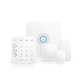 Kit de 5 piezas Ring Alarm de Amazon (2.ª generación) | Sistema de seguridad para el hogar compatible con Alexa y con vigilancia asistida opcional, sin compromisos a largo plazo