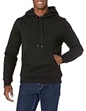 Amazon Essentials Hooded Fleece Sweatshirt Sudadera, Negro (Black), Large