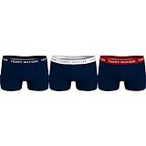 Tommy Hilfiger Hombre Pack de 3 Bóxers Trunks Ropa Interior, Multicolor (Desert Sky/White/Primary Red), L