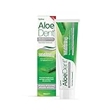 Aloedent - Pasta de dientes blanqueadora de aloe vera libre de flúor, 100 ml