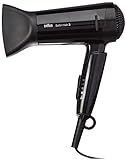 Braun Satin Hair 3 HD350 Style & Go - Secador de pelo viaje, 1600 W, color negro