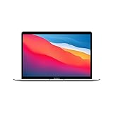 Apple Ordenador PortáTil MacBook Air (2020): Chip M1, Pantalla Retina de 13 Pulgadas, 8 GB de RAM, SSD de 256 GB, Teclado retroiluminado, cáMara FaceTime HD, Sensor Touch ID, Color Plata