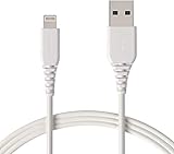 Amazon Basics – Cable de USB A a Lightning, con certificación MFi de Apple - Blanco, 1,8 m
