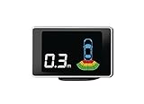 VALEO Beep & Park Kit Sensores de aparcamiento con 4 sensores + pantalla LCD - montaje delantero o trasero 632201
