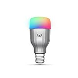 Bombilla LED inteligente, 16 millones de colores RGB Control de Wi-Fi de luz blanca ajustable Aplicación de casa inteligente Control remoto (9W 600 lumen)