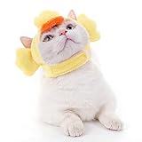 Utapossin Sombrero para Mascotas, Sombreros De Mascotas Gorra, Lindo Disfraz De Mascota Cosplay Gato, Sombreros Lindos para Gatos, Diseño De Animales De Dibujos Animados, Adecuados para Gatos(L)