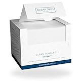 Clean Skin Club Clean Towels XL, toalla facial 100% de base biológica USDA, toallita facial desechable, toallitas secas desmaquillantes, ultrasuaves, 50 unidades, 1 paquete