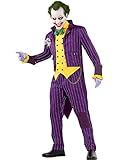 Funidelia | Disfraz de Joker - Arkham City Oficial para Hombre Talla L ▶ Superhéroes, DC Comics, Villanos - Color: Morado - Licencia: 100% Oficial - Divertidos Disfraces y complementos
