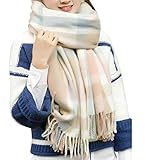 Yuson Girl Mujeres caliente Mantas Cozy Pashmina bufanda larga tartán enrejado mantón (CB)