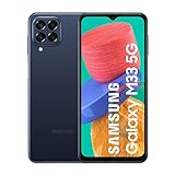 Samsung Galaxy M33 5G (128 GB) Azul - Teléfono Móvil Libre, Smartphone Android con 6GB de RAM (Exclusivo de Amazon) (Versión Española)
