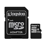 Kingston SDCS/32GB - MicroSD Canvas Select velocidades de UHS-I Clase 10 de hasta 80 MB/s Lectura (con Adaptador SD) Negro