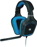 Logitech G430 - Auriculares Gaming (para PC, Xbox One, PS4 y Switch) Color Negro y Azul