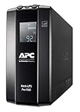 Back UPS PRO de APC by Schneider Electric - BR900MI - UPS 900VA (6 salidas IEC, Interfaz LCD, 1 GB de protección de la línea de datos)