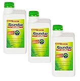 Herbicida Roundup ultraplus glifosato 36% 1.5 litros. Pack 3 uds de 500 ml. Herbicida liquido Concentrado sin Efecto Residual.