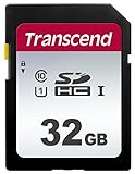 Transcend SDC300S - Tarjeta de memoria SDHC de 32 GB, color plata