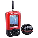 Sonar para Pesca, Kupet Sondas de Pesca Inalámbricos Electrónicos con Pantalla LED Colorida