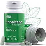 Triptófano Natural | Aminoacido Esencial con Melatonina, Espirulina, Vitamina B3, B5, B6 y Magnesio | Sueño, Energía, Concentración, Estres | Envase 70 Comprimidos