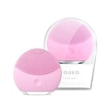 FOREO LUNA mini 2 Pearl Pink cepillo de limpieza facial para todo tipo de pieles, cabezal de 3 zonas, ultra higiénico, 8 intensidades, 300 usos por carga, impermeable, 2 años de garantía