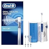 Oral-B Oxyjet Sistema De Limpieza Irrigador Bucal con Tecnología Braun, 4 Cabezales Oxyjet, Regalos Originales Mujer y Hombre