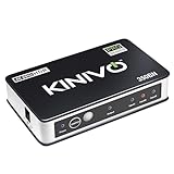 Kinivo 350BN 4K @ 60Hz Conmutador HDMI Premium de 3 Puertos con Control Remoto - Soporta 4K 60Hz UltraHD, Alta Velocidad (18Gbps), HDR, HDCP 2.2 y 3D