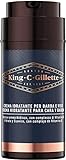 King C. Gillette Crema Hidratante para Rostro y Barba con Vitamina B3 y B5, 100 ml