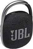 JBL Clip 4 Altavoz inalámbrico con Bluetooth, resistente al agua (IP67) y al polvo, con estilo llamativo y diseño ultraportátil, 10h de música continua, negro