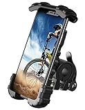Lamicall Soporte Movil Bicicleta, Soporte Motocicleta - Rotación 360° Soporte Manillar para iPhone 13 Pro Max, 12 Pro Max, Mini, 11, XS Max XR X 8 7 6S, Samsung S10 S9 S8, Huawei, 4.7-6.8' Smartphones