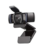 Logitech C920s HD Pro Webcam, Full HD 1080p/30fps, Video-Llamadas, Audio Nítido, Corrección de Iluminación Automática, Tapa de Privacidad