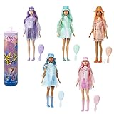 Barbie Color Reveal Serie Lluvia y Brillos Muñeca que revela sus colores con agua, incluye ropa y accesorios sorpresa, juguete +3 años (Mattel HCC57)
