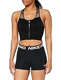 Nike W NP 365 Short 3' Shorts, Womens, Black/(White), Large