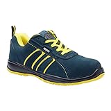 Blackrock Hudson Trainer - Zapatillas de seguridad con punta de acero, Unisex Adulto,Multicolor (Navy/Yellow), talla 41 EU (7 UK)
