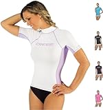 Cressi Rash Guard Camiseta con Filtro de Protección UV UPF 50+, Mujer, Blanco, L