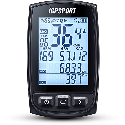 iGPSPORT Ciclocomputador GPS iGS50S, Ciclismo Bicicleta Computadora Impermeable Inalámbrica IPX7 Compatible con Sensores Ant+