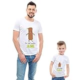 Calledelregalo Regalo Personalizable para Padres e Hijos: Pack de Dos Camisetas 'De Tal Palo.' Personalizadas con Sus Nombres