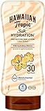 Hawaiian Tropic Silk Hydration Protective - Loción Solar Protectora con Cintas de Seda Hidratantes y Resistente al Agua, Protección Alta, SPF 30 - Formato: 180 ml