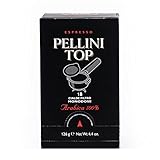 Pellini Caffè - Espresso Pellini Top Arabica 100% - Cápsulas Monodosis compatibles con máquinas espresso E.S.E. 44 mm  - Pack de 6 x 18 (108 cápsulas)