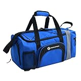 Sportastisch EXCELENTE: :: Bolsa Deporte Sporty Bag Azul :: Talla: S (32L) :: Bolsa de Viaje con Compartimento para zapatillasy Correa para el Hombro
