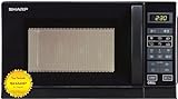 Sharp Microondas 2 en 1 con grill R642BKW, Independiente, 20 L, negro
