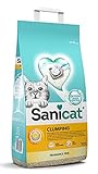 Sanicat - Arena para Gatos Aglomerante Sin perfume | Hecha de minerales naturales con control de olor garantizado | Absorbe la humedad y facilita la limpieza | 10 L de capacidad