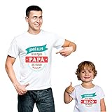 Calledelregalo Regalo Personalizado para Padres e Hijos: Pack Personalizado de Camiseta para Padre + Body o Camiseta para Hijo/a